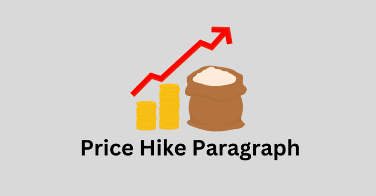 Price hike paragraph