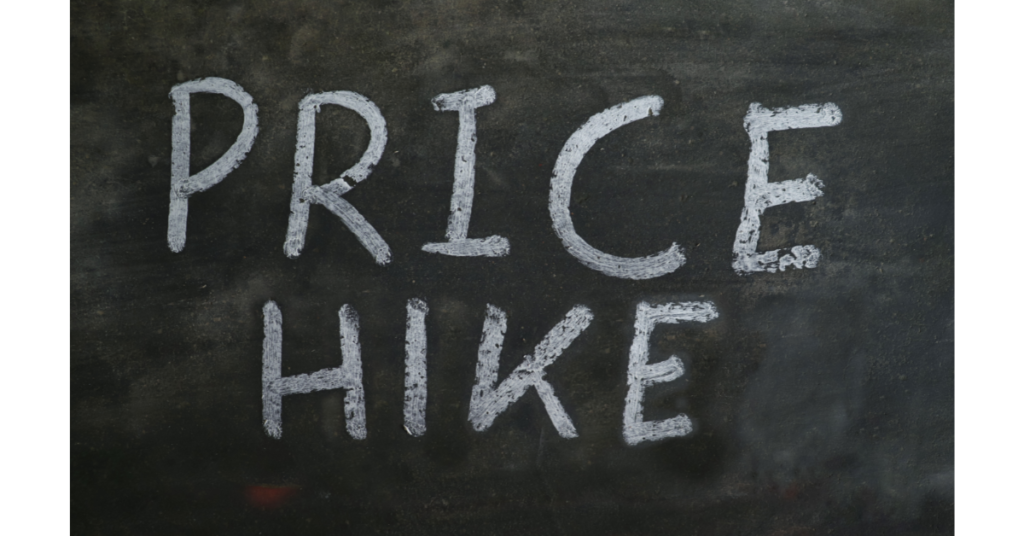 price hike paragraph