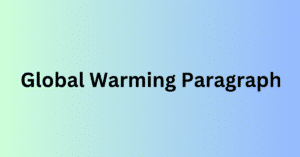 global warming paragraph