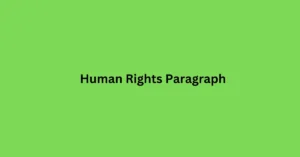 Human Rights Paragraph